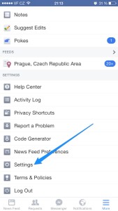 jak vypnout zvuk na Facebooku